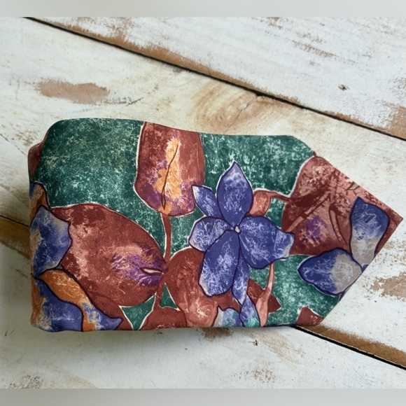 JORDACHE retro abstract artsy necktie 80s men’s tie EUC floral vintage formal - Picture 3 of 12